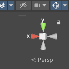 default scene view with perspective